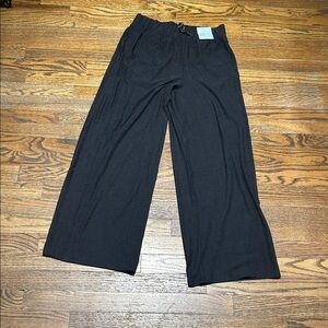 FLX Black Wide-Leg Pants